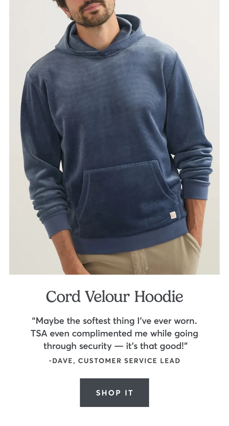 Cord Velour Hoodie