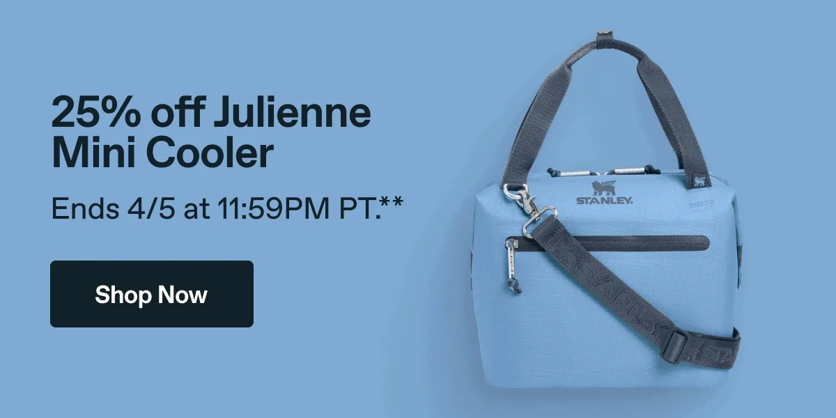 25% off Julienne Mini Cooler. Ends 4/5 at 11:59PM PT.**