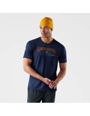 Men's Mountain Sunrise Active Short Sleeve Graphic Tee