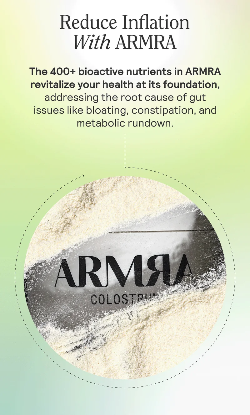 Reduce Inflation With ARMRA. The 400+ bioactive nutrients in ARMRA revitalize your health at its foundation, addressing the root cause of gut issues like bloating, constipation, and metabolic rundown.