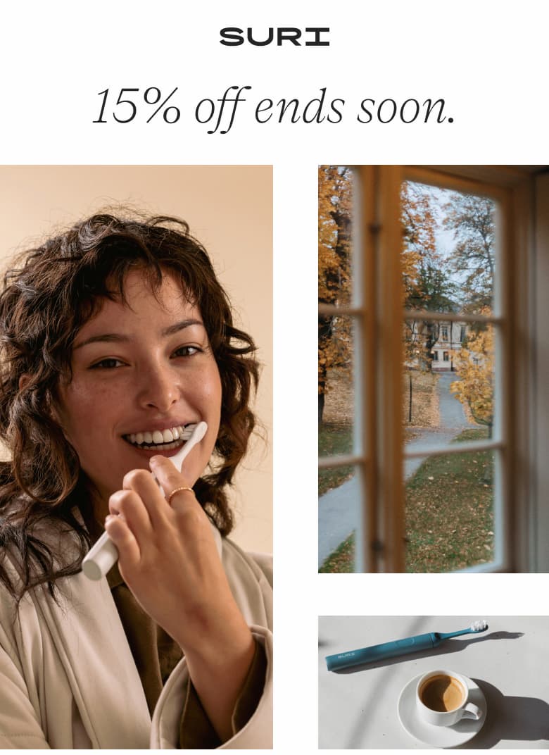 15% Off ends soon