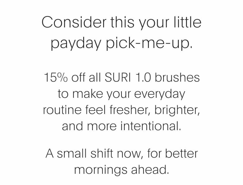 Consider this your little payday pick-me-up.