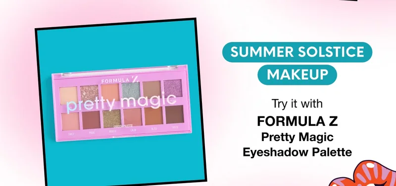 SUMMER SOLSTICE MAKEUP - Try it with FORMULA Z Pretty Magic Eyeshadow Palette