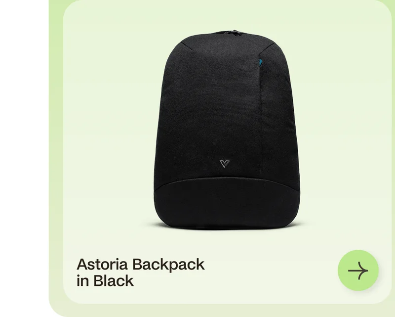 Astoria in Backpack in Black