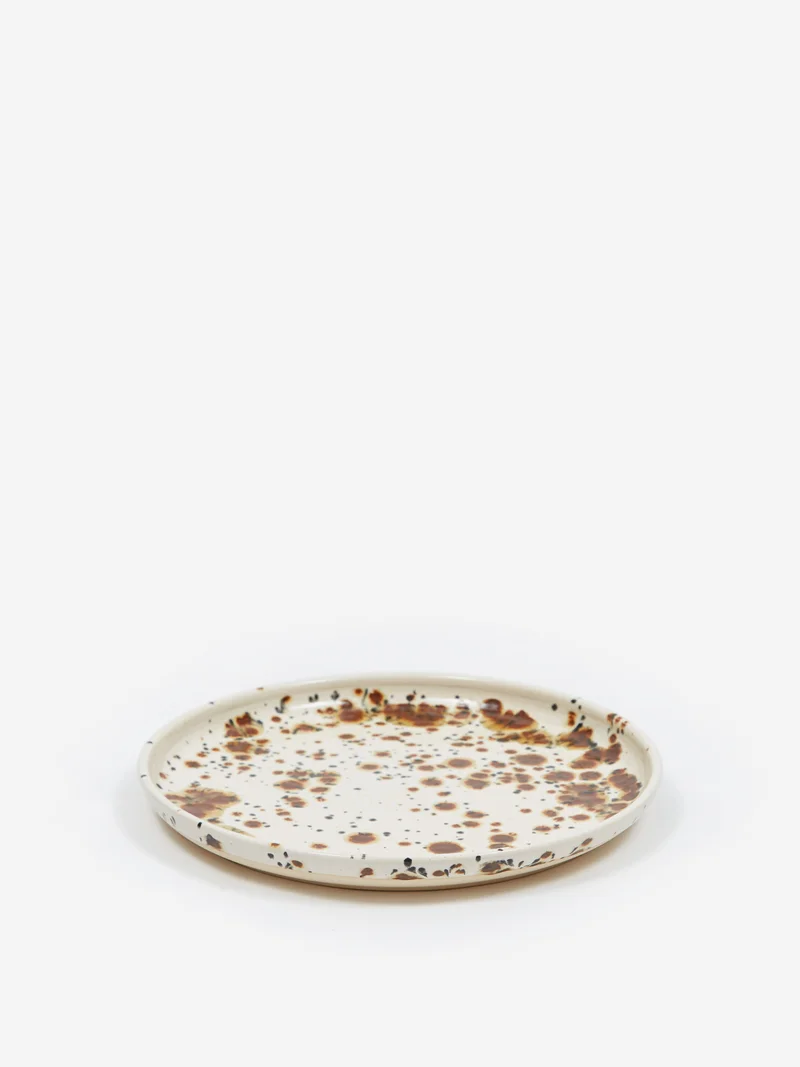 Image of Liam Owen x Goodhood Freckle Handmade Dinner Plate - Freckle Glaze