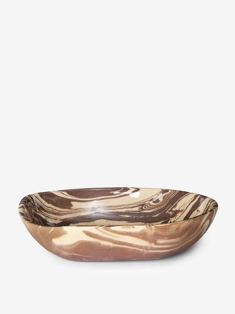 Image of ferm LIVING Ryu Bowl - 28cm - Sand/Brown