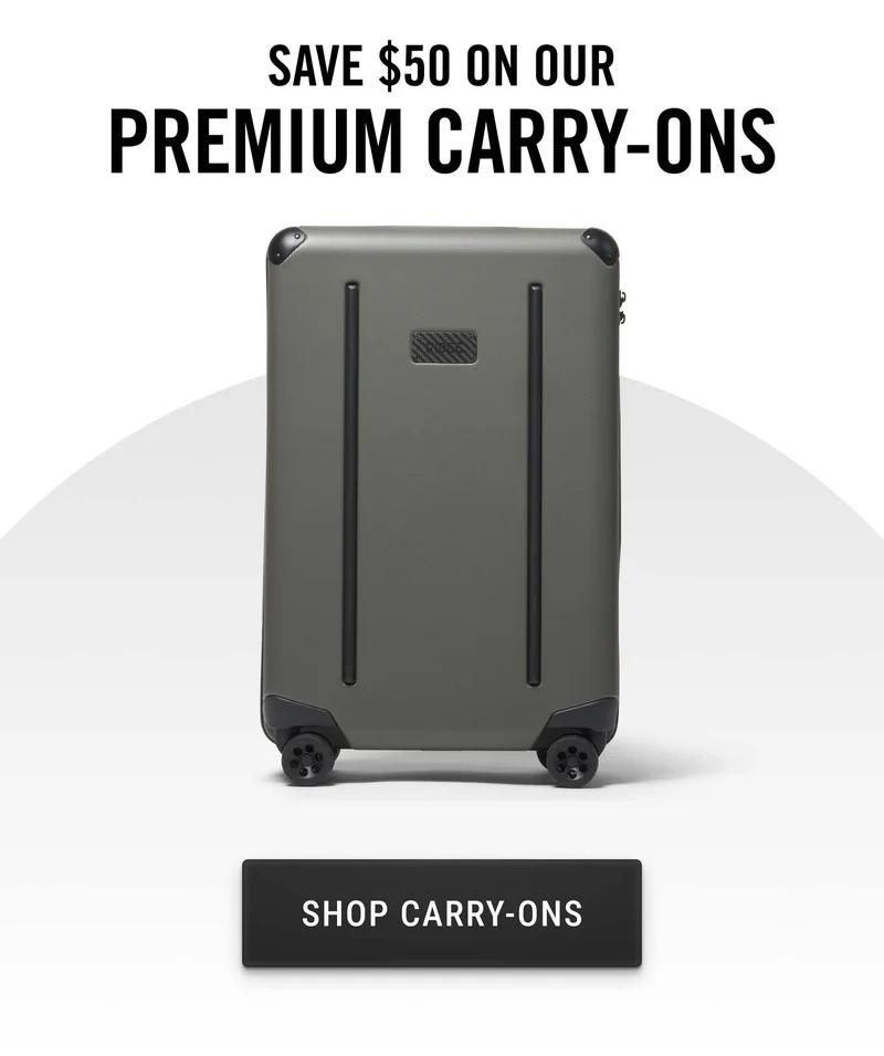Save $50 on our Premium Carry-Ons | Get Your Free Gift
