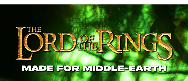 The Lord Of The Rings. Made For Middle-Earth. Shop Now