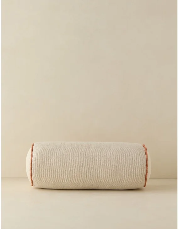 Merilee Bolster Pillow by Aimee Song-Natural and Saffron