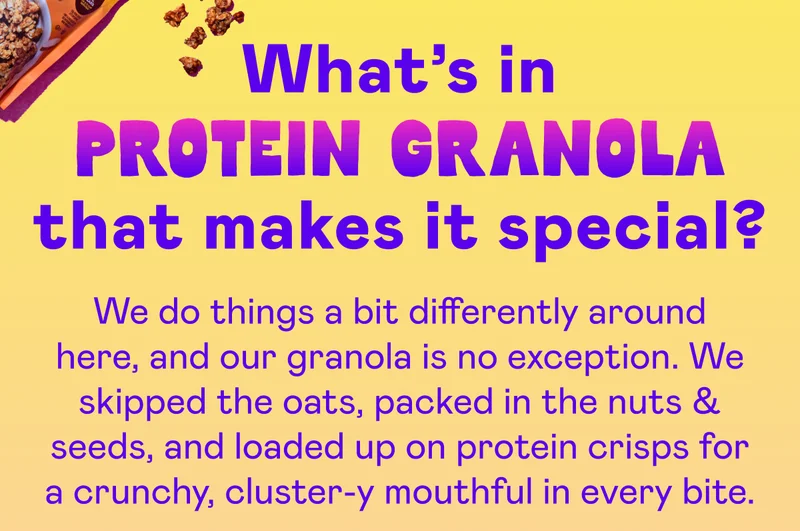 What's in Protein Granola that makes it special?