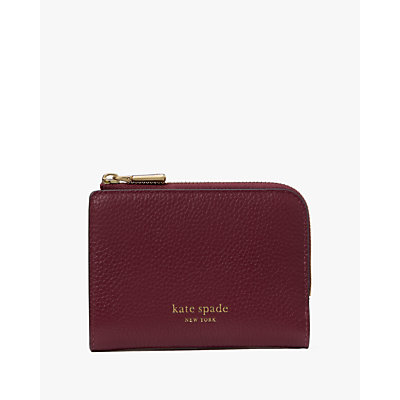 Ava Colorblocked Pebbled Leather Zip Bifold Wallet