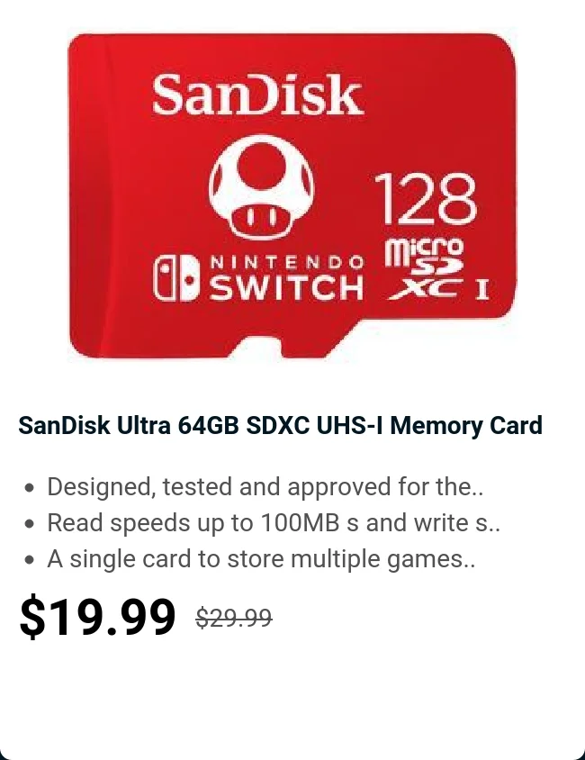 SanDisk Ultra 64GB SDXC UHS-I Memory Card