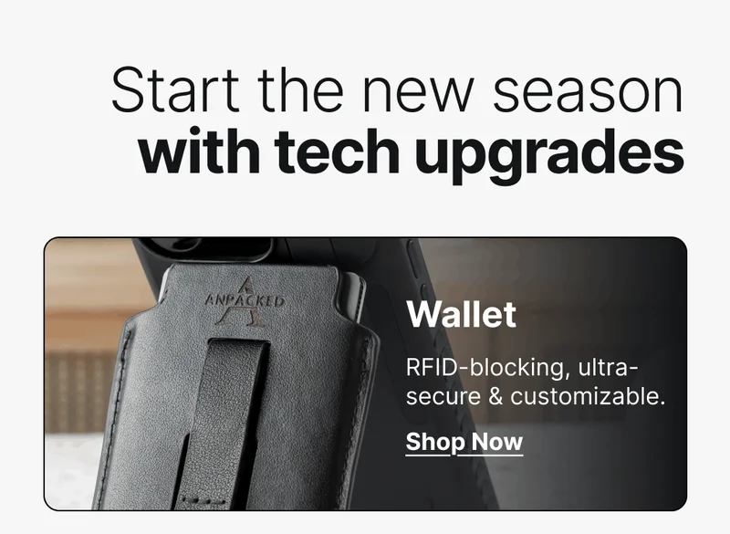Wallet RFID-blocking, ultra-secure & customizable.