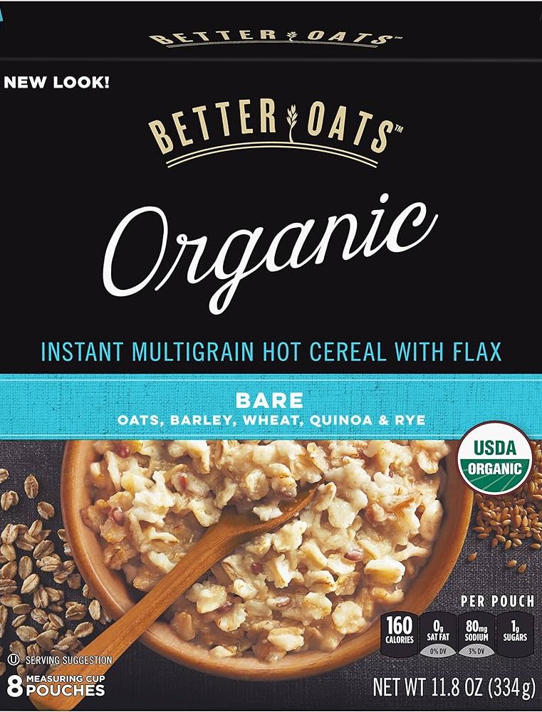 Image of Better Oats Bare Instant Multigrain Hot Cereal with Flax