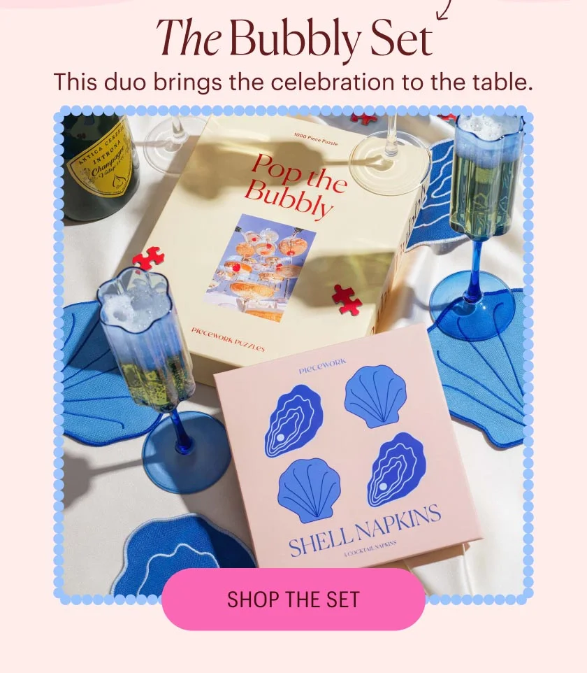 The Bubbly Set - This duo brings the celebration to the table. Shop the Set