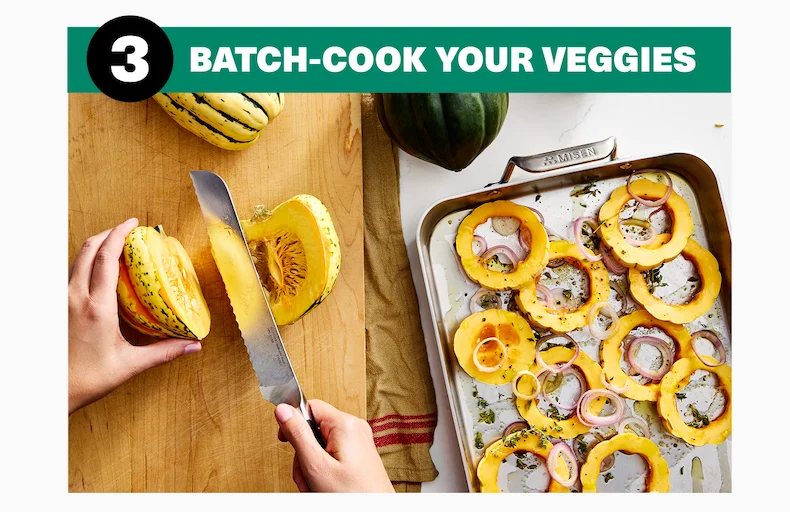 3. Batch-cook your veggies