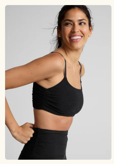 Spacedye Raise The Barre Shirred Bra
