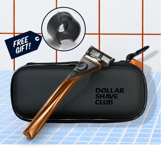 GOLDMEMBER HEAVY METAL HANDLE + FREE RAZOR SHOWER HANGER