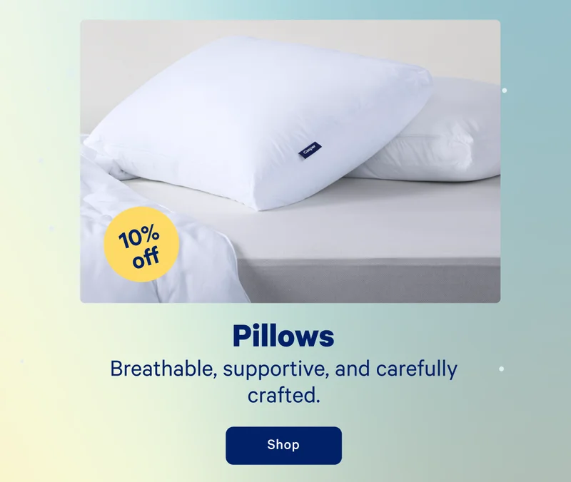 Pillows; Breathable, supportive, and carefully crafted.