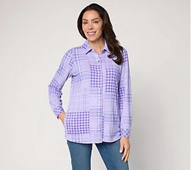 Denim & Co. Petite Heavenly Jersey Printed Tunic