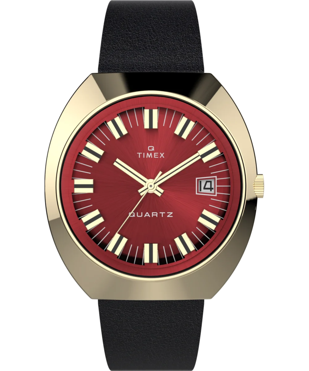 Image of Q Timex 1972 Reissue 39mm Leather Strap Watch