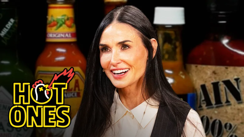 Demi Moore on Hot Ones.