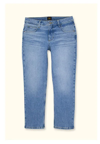 Women's Legendary Straight Crop Mid Wash