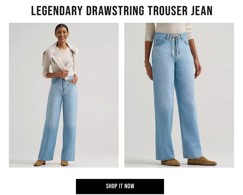 Legendary Drawstring Trouser Jean Shop It Now