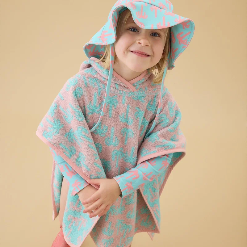 Image of KIDLY by MORI Towelling Hooded Poncho