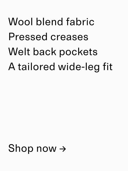 Wool blend fabric text Shop now >