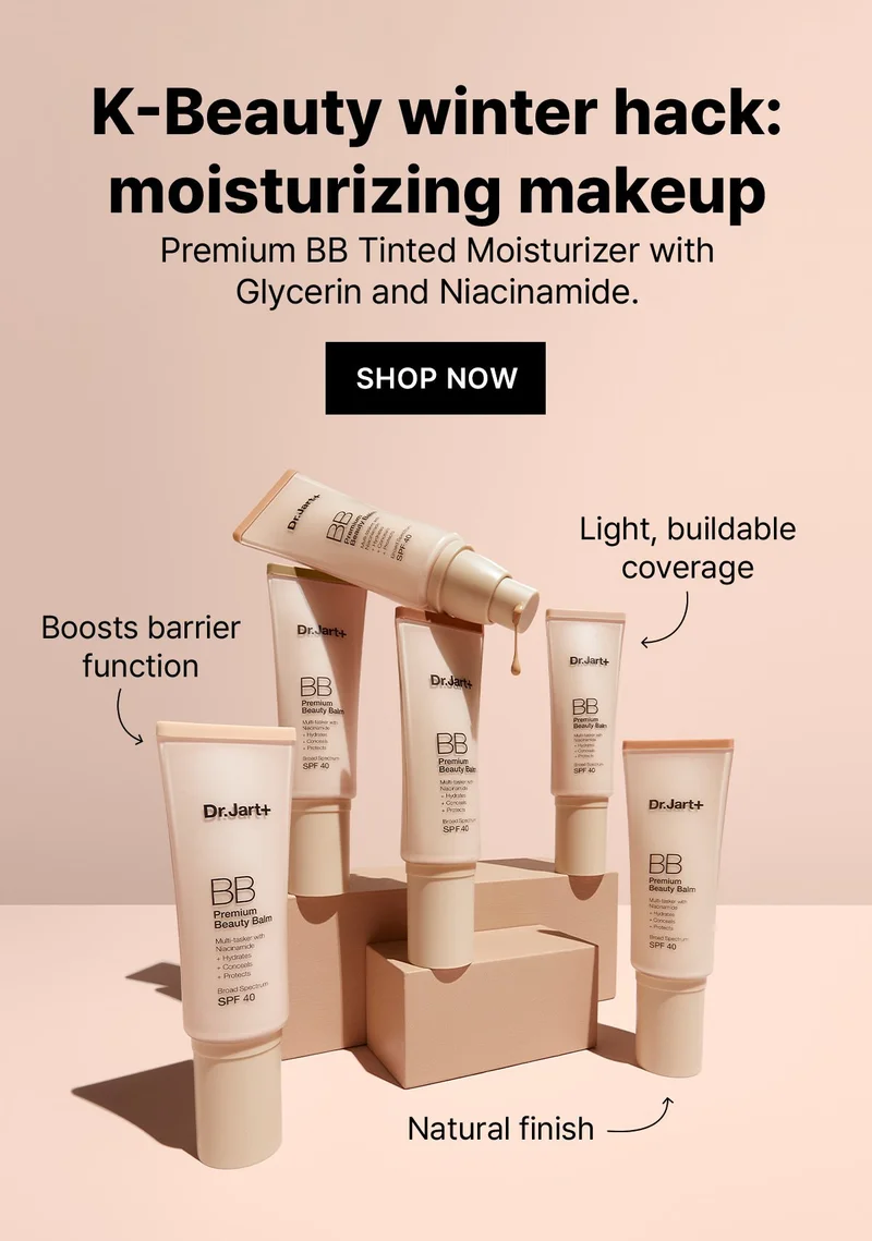What's your 2026 skintention? SHOP NOW. We're here to help you get there. Keep my skin barrier strong. Wear SPF every day. Start a slow aging routine. Cleanse morning and night. Mask more (especially on Sundays). Plan a trip to Korea