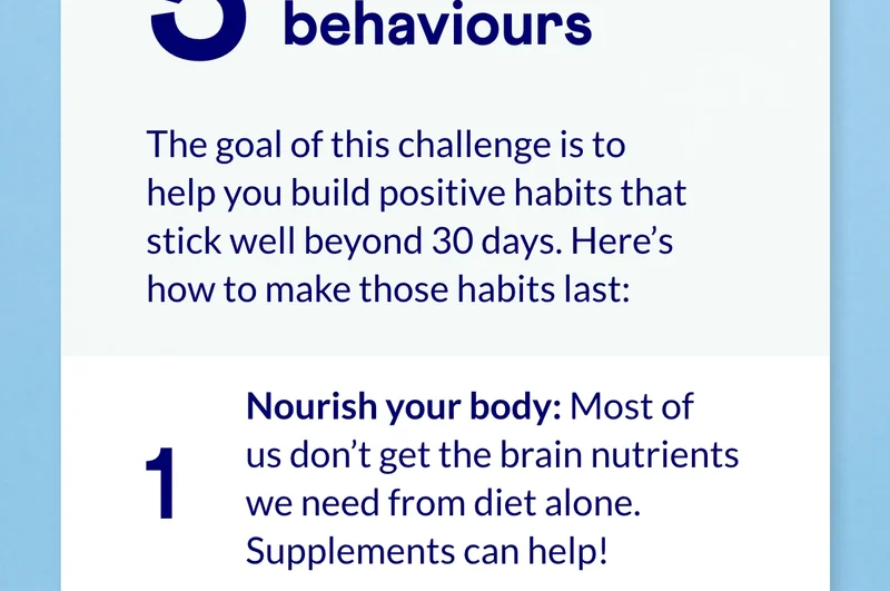 5 braincare behaviours