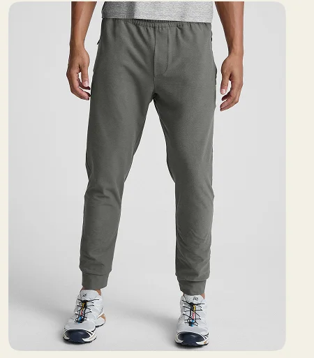 Spacedye Freefit Men's Zipper Pockets Jogger in Shadow Gray Heather