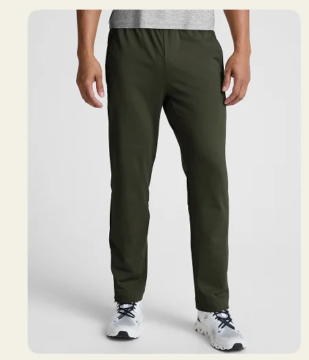 Pacer Fleece-Backed Men's Pant in Forest Moss