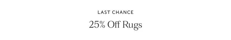 25% off Rugs