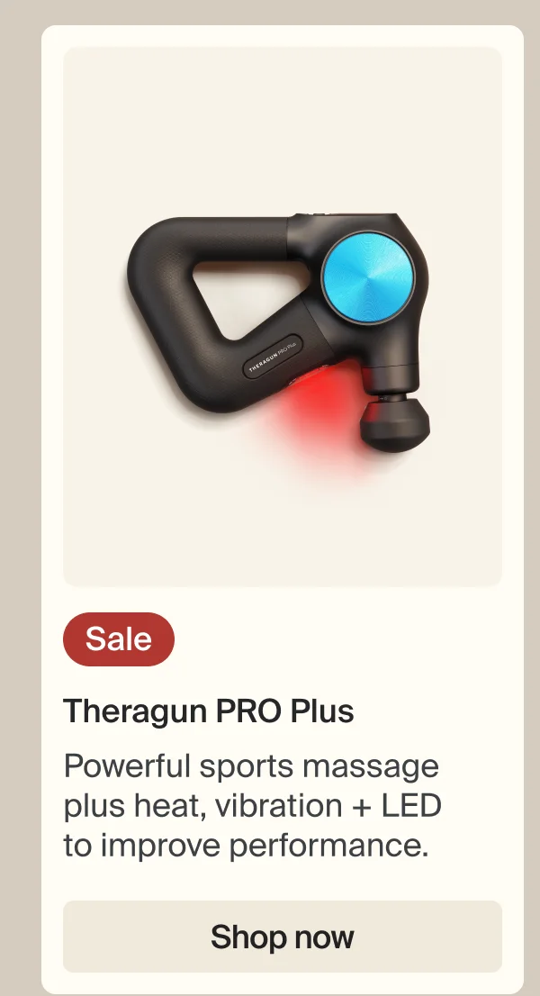 Sale | Theragun PRO Plus | Powerful sports massage plus heat, vibration + LED  to improve performance. | Shop now