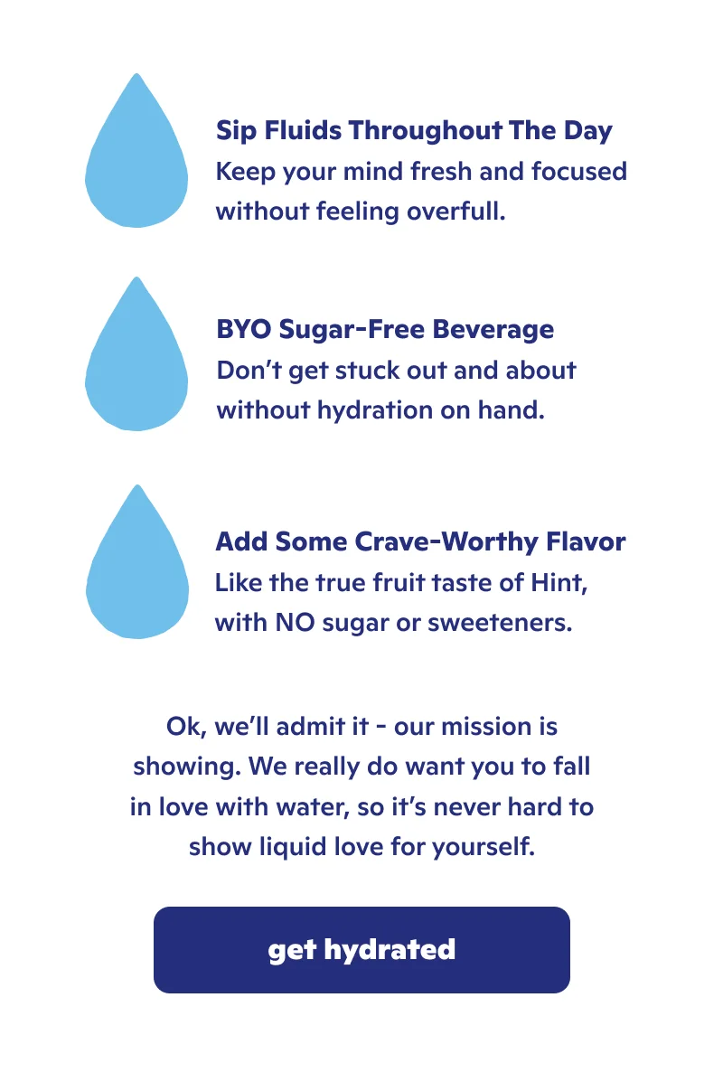 Tips to stay hydrated!