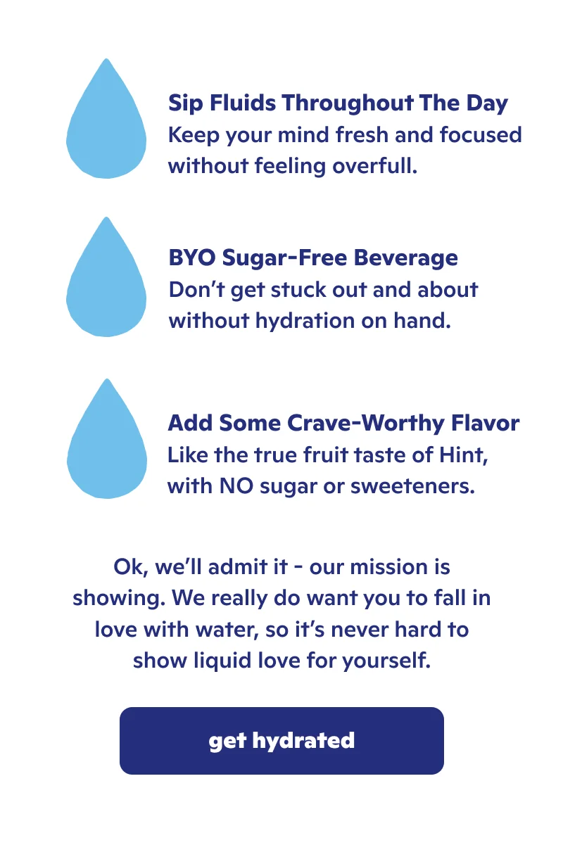Tips to stay hydrated!
