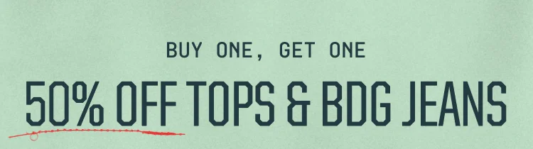 IMAGE-50% OFF TOPS & BDG JEANS