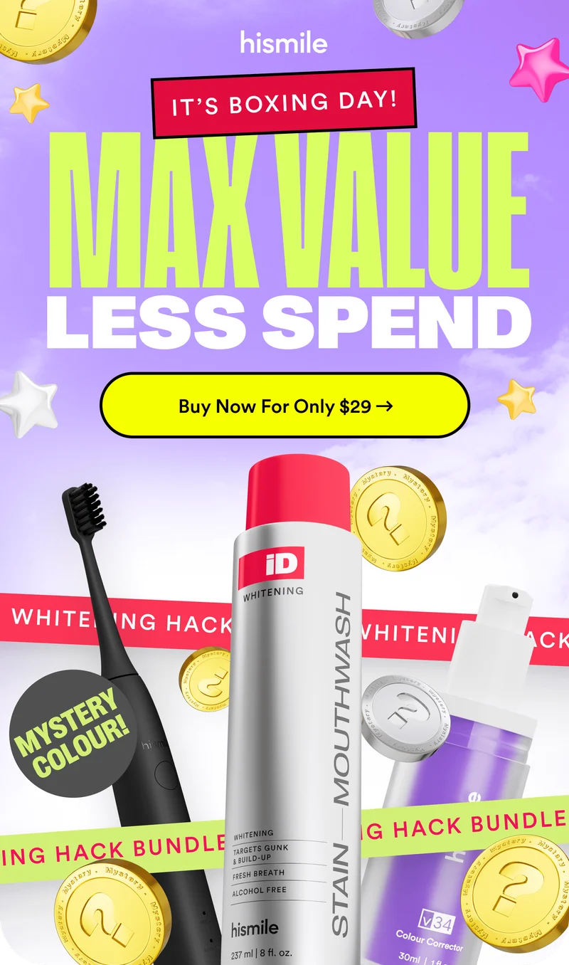 It's Boxing Day! Max value, less spend. Buy the whitening hack bundle now for only $29