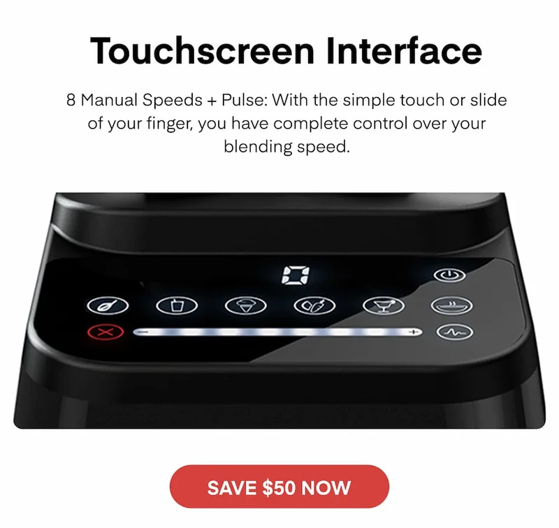 Touchscreen Interface on 650 models