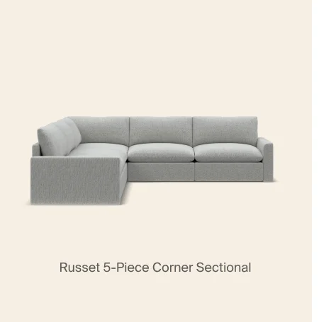 Russet 5-Piece Corner Sectional