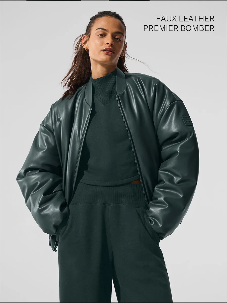 FAUX LEATHER PREMIER BOMBER