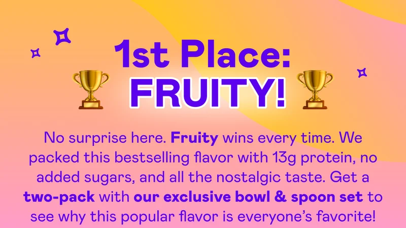 1st Place: FRUITY