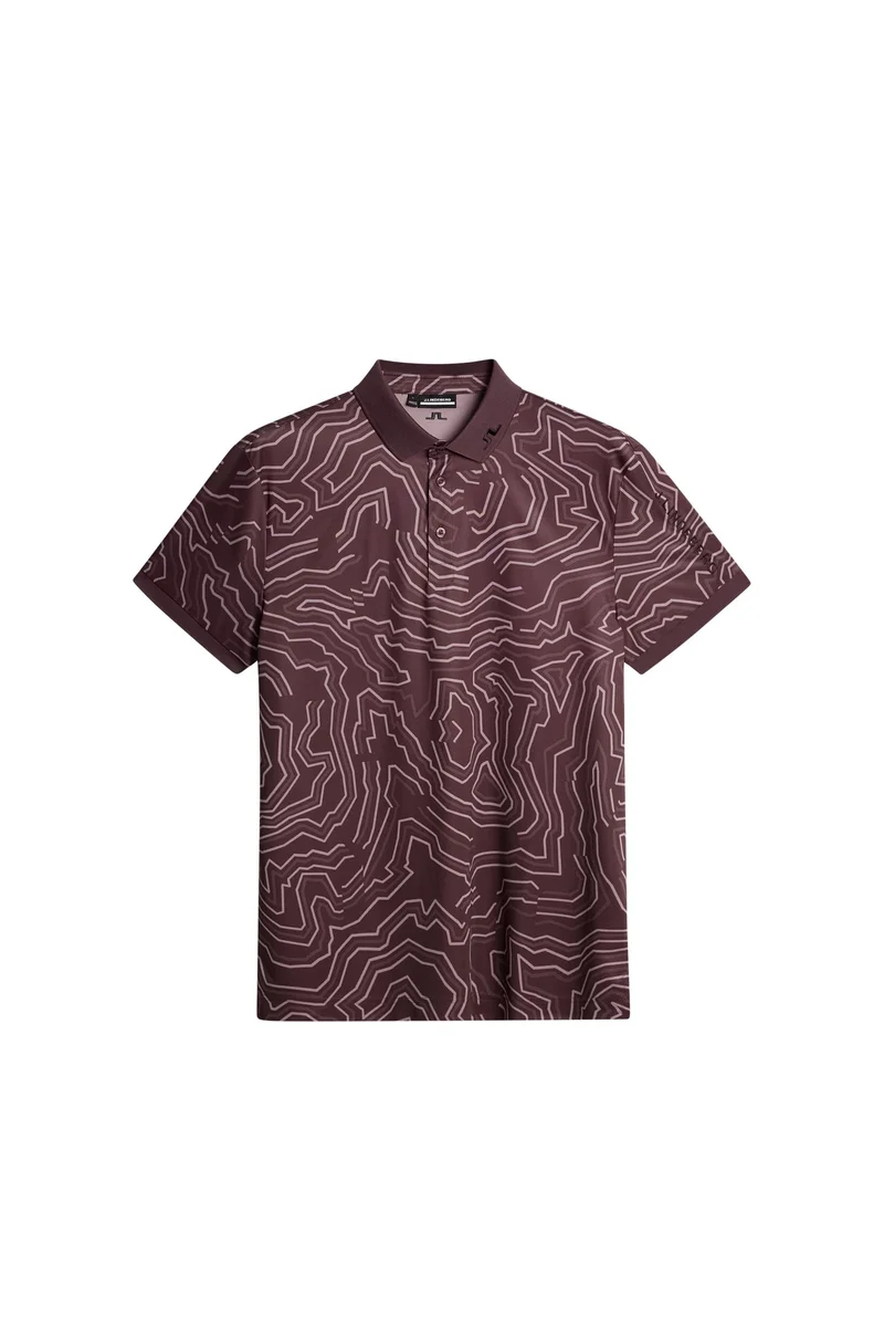 Image of Tour Tech Print Polo / Topo Huckleberry L