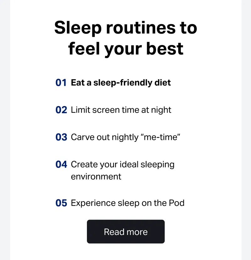Sleep routines to feel your best