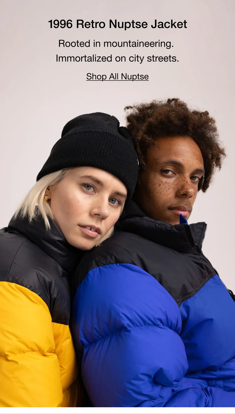 1996 Retro Nuptse Jacket. Rooted in mountaineering. Immortalized on city streets. Shop All Nuptse