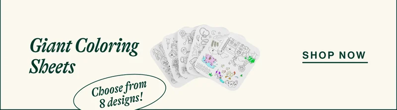 Giant Coloring Sheets. Choose from 8 designs! Shop Now