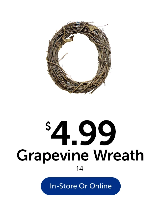 14 inch Grapevine Wreath