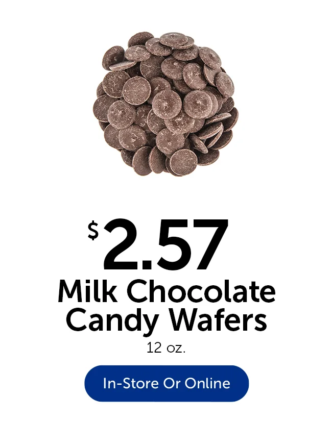 Milk Chocolate Flavored Candy Wafers